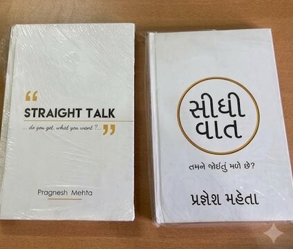 Straight Talk and Seedhi Vaat, books by Pragnesh Mehta